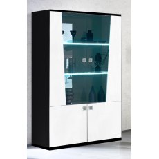 Ben Company Elisa White-Black 1 Door Vitrine