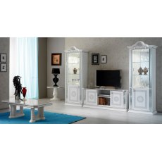 Ben Company New Venus White & Silver TV Plasma Set