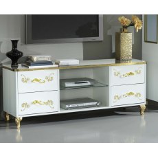 Ben Company Sofia White and Gold Day TV stand Plasma Ben Company Sofia White and Gold Day TV stand Plasma