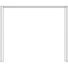 2 Door Sliding Wardrobe with 1 Right Crystal Mirror and 1 Left White Glass with 2 Panels