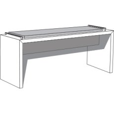 3 Door Sliding Wardrobe with 1 Centre Crystal Mirror and 2 Wooden Doors with 2 Panels