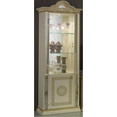 Ben Company New Venus Beige & Gold 1 Door Vitrine