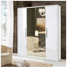 H2O Design Bella White Hinged Wardrobe