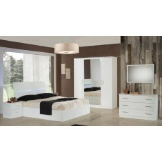 Ben Company Simona White 4 Door Wardrobe