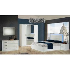 Ben Company Ambra White 4 Door Wardrobe