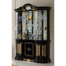 Ben Company Betty Black and Gold 3 Door Vitrine