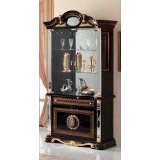 Ben Company Betty Black and Gold 2 Door Vitrine