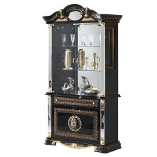 Ben Company Betty Black and Gold 2 Door Vitrine Ben Company Betty Black and Gold 2 Door Vitrine