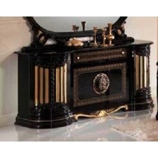 Ben Company Betty Black and Gold 4 Door Buffet