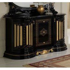 Ben Company Betty Black and Gold 3 Door Buffet