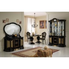 Ben Company Betty Black and Gold Armchair