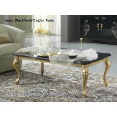Ben Company Sofia Black-Gold Coffee Table