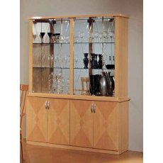 Ben Company Elena Beechwood 4 Door Vitrine