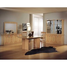 Ben Company Elena Beechwood 4 Door Vitrine