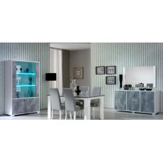 Ben Company Stella White-Grey 3 Door Sideboard