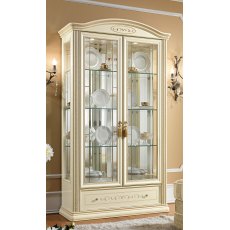 Camel Group Siena Ivory 2 Door Vitrine With 2 Lights Camel Group Siena Ivory 2 Door Vitrine With 2 Lights