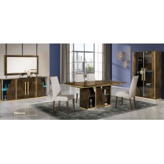 H2O Design Desiree Bronze Gold Extendable Dining Table