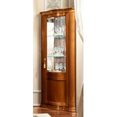 Camel Group Torriani Walnut Corner Unit With Mirror and LED Light Camel Group Torriani Walnut Corner Unit With Mirror and LED Light