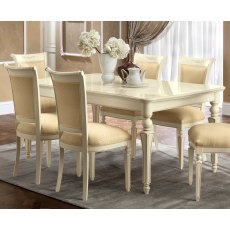 Camel Group Torriani Ivory Rectangular Table With 2 Extensions