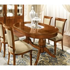 Camel Group Torriani Walnut Oval Table With 2 Extensions