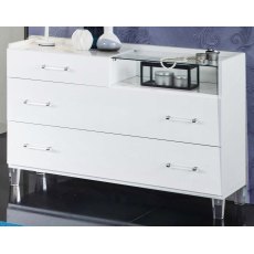Ben Company Cristal White Dresser Ben Company Cristal White Dresser