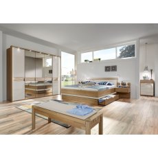 Wiemann Wega  250 cm 5 Doors 3 Doors Parsol Bronze Mirrored Door and 2 Champagne Glass Doors with Plain Cross Trim Hinged Wardrobe Wiemann Wega  250 cm 5 Doors 3 Doors Parsol Bronze Mirrored Door and 2 Champagne Glass Doors with Plain Cross Trim Hinged Wardrobe