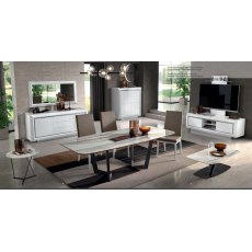 Camel Group Elite Day Net Extendable Dining Table White Camel Group Elite Day Net Extendable Dining Table White