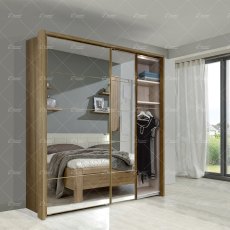 Wiemann Kufstein sliding door wardrobe of width 200cm without cornice