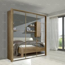 Wiemann Kufstein sliding door wardrobe without cornice of width 300cm Wiemann Kufstein sliding door wardrobe without cornice of width 300cm