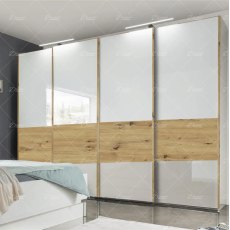 Wiemann Bari sliding door wardrobe of width 330cm, handles in carcass colour Wiemann Bari sliding door wardrobe of width 330cm, handles in carcass colour