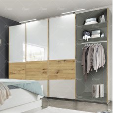 Wiemann Bari sliding door wardrobe of width 330cm, handles in carcass colour