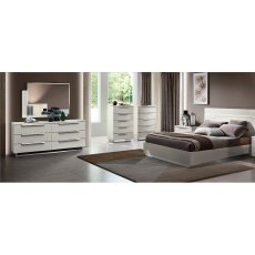 Camel Group Kimera White Gloss 5 Drawer Chest