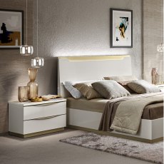 Camel Group  Kharma White Gloss Bed