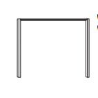 Passe-partout Frames,without Lights For Width 300cm, Width Per Side Profile: 5cm W310cm X H201cm X D23cm