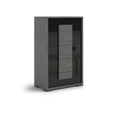 Tuttomobili Lia Dark Gray 5 Drawers Chest Tuttomobili Lia Dark Gray 5 Drawers Chest