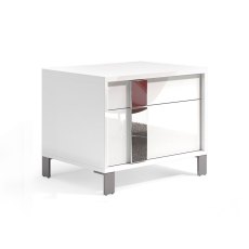 Tuttomobili Emma White 2 Drawers Night Stand Tuttomobili Emma White 2 Drawers Night Stand