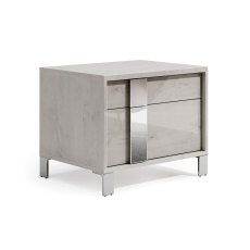 Tuttomobili Emma Frosted Ash 2 Drawers Night Stand Tuttomobili Emma Frosted Ash 2 Drawers Night Stand