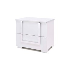 Tuttomobili Antonella White 2 Drawers Night Stand Tuttomobili Antonella White 2 Drawers Night Stand