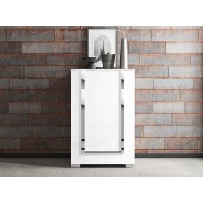 Tuttomobili Antonella White 5 Drawers Chest Tuttomobili Antonella White 5 Drawers Chest