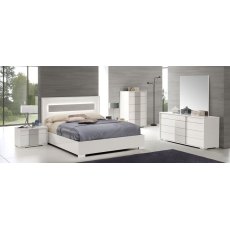 Tuttomobili Viola White 2 Drawers Night Stand