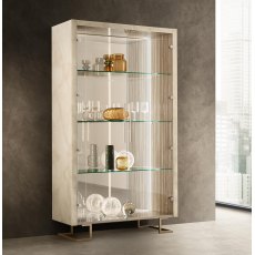 Arredoclassic Adora Luce Light 2 Doors Cabinet With Glass Shelves Arredoclassic Adora Luce Light 2 Doors Cabinet With Glass Shelves