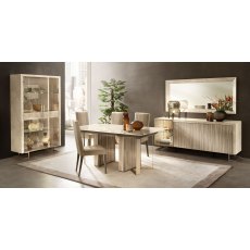 Arredoclassic Adora Luce Light 2 Doors Cabinet With Glass Shelves