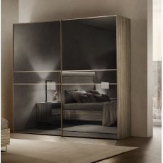 Arredoclassic Adora Luce Light 2 Sliding Mirror Doors Wardrobe