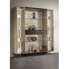Arredoclassic Adora Luce Dark 4 Doors Cabinet With Central Drawer Arredoclassic Adora Luce Dark 4 Doors Cabinet With Central Drawer