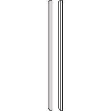 Side profiles in carcase colour (Pair)        W 5cm x H 217cm x D 12.5cm