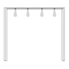 Passe-Partout Frame Width per side profile: 5 cm with 4 LED Lighting for Wardrobe Width 200cmW 210cm x H 220cm x D 23cm Passe-Partout Frame Width per side profile: 5 cm with 4 LED Lighting for Wardrobe Width 200cmW 210cm x H 220cm x D 23cm