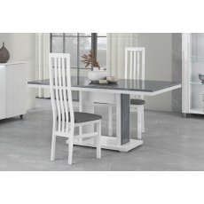 San Martino Elite Grey Top Fixed Rectangular Wood Table