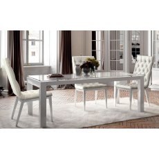 Camel Group Dama Bianca White Capitonne Dining Chair