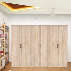 Wiemann Luxor 3 & 4 hinged-door wardrobe of width 275cm 6 doors with cornice Wiemann Luxor 3 & 4 hinged-door wardrobe of width 275cm 6 doors with cornice