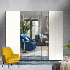 Wiemann Kansas bi-fold doors Wardrobe with automatic door opening of width 350cm